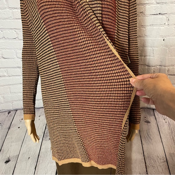 NWT New Love For Humanity Knit Open Front Cardigan Size L - Picture 8 of 14